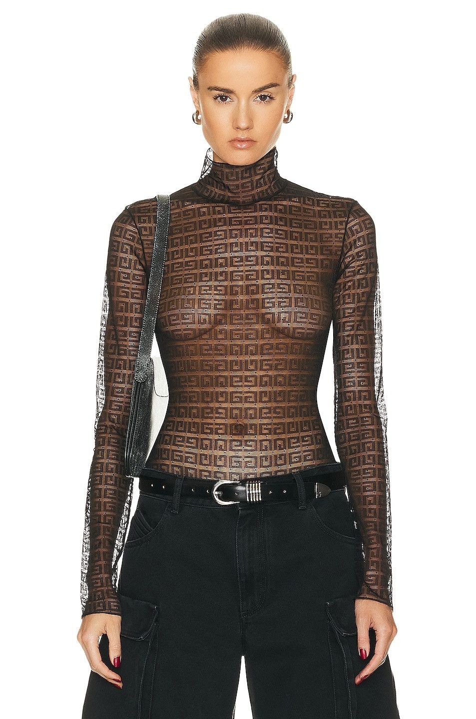 Givenchy o1y0925 Bodysuit in Dark Brown Size S / US 4 / IT 40 - 2 Thumbnail