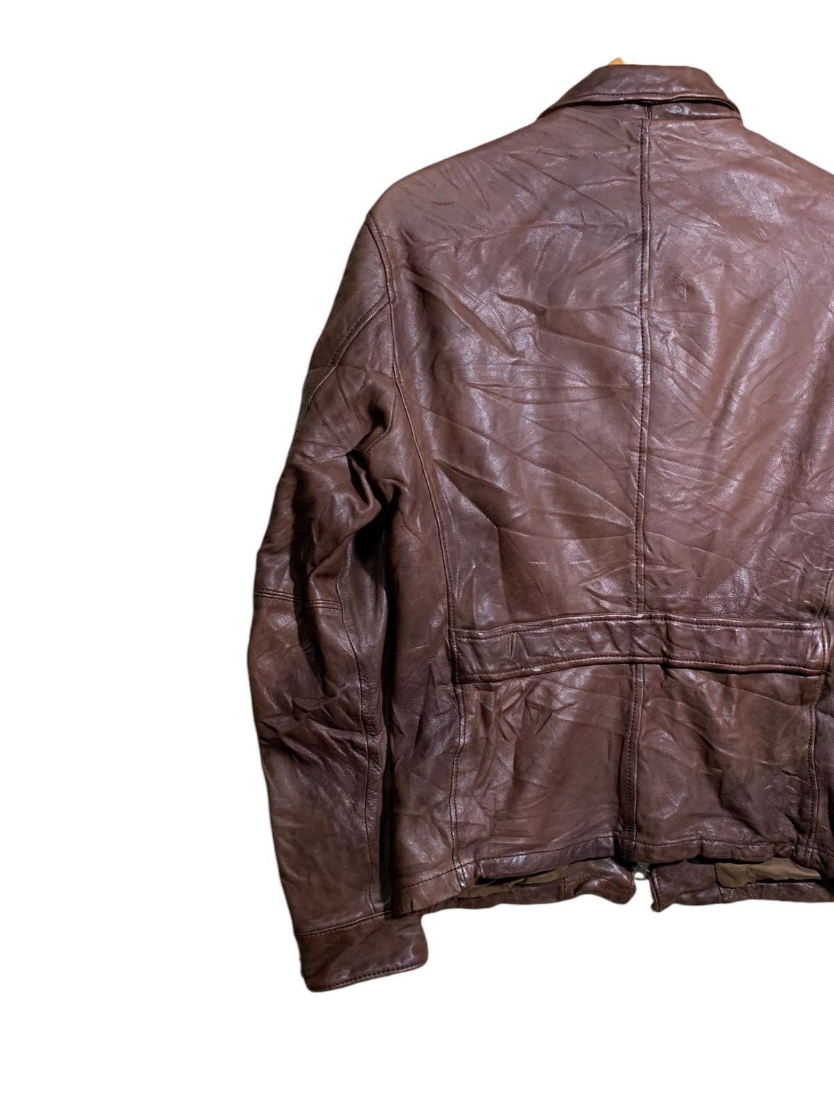 BEAUTY&YOUTH × United Arrows 🔥UTD ARROW SHEEPSKIN LEATHER BIKER JACKETS Size US M / EU 48-50 / 2 - 5 Thumbnail