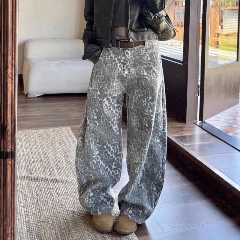 Jean Leopard Streetwear Jeans Size US 32 / EU 48 - 2 Thumbnail