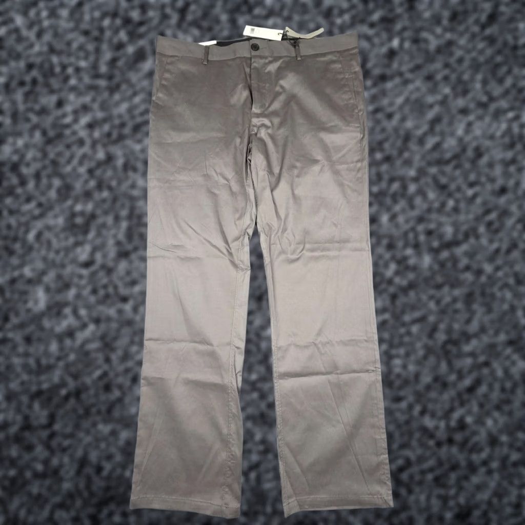 Vintage 7Diamonds Parker Chino Pants Mens 36x32 Charcoal Straight Fit Performance New Size US 36 / EU 52 - 1 Thumbnail
