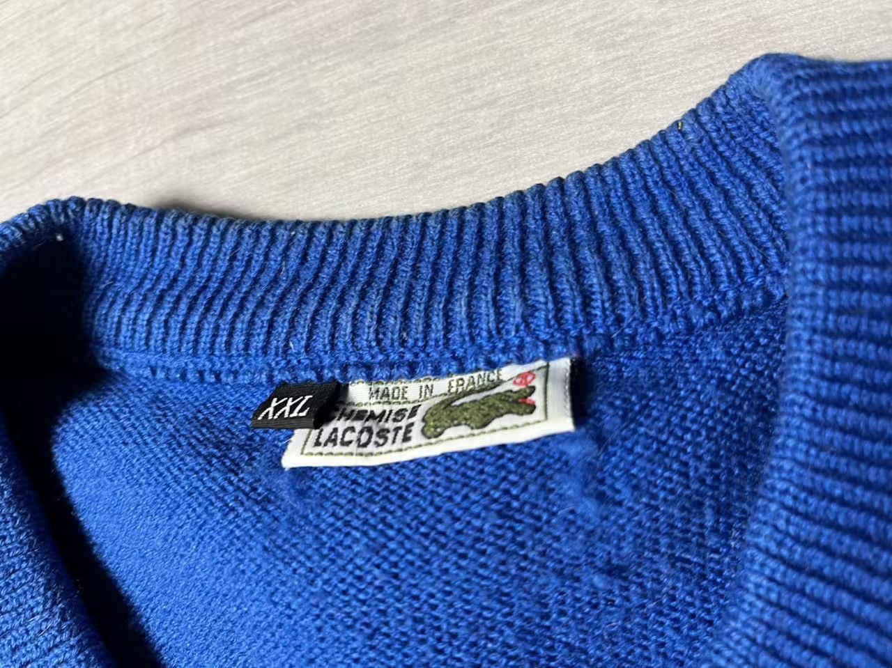 Lacoste Lacoste sweater v neck vintage size XXLARGE Size US XXL / EU 58 / 5 - 4 Thumbnail