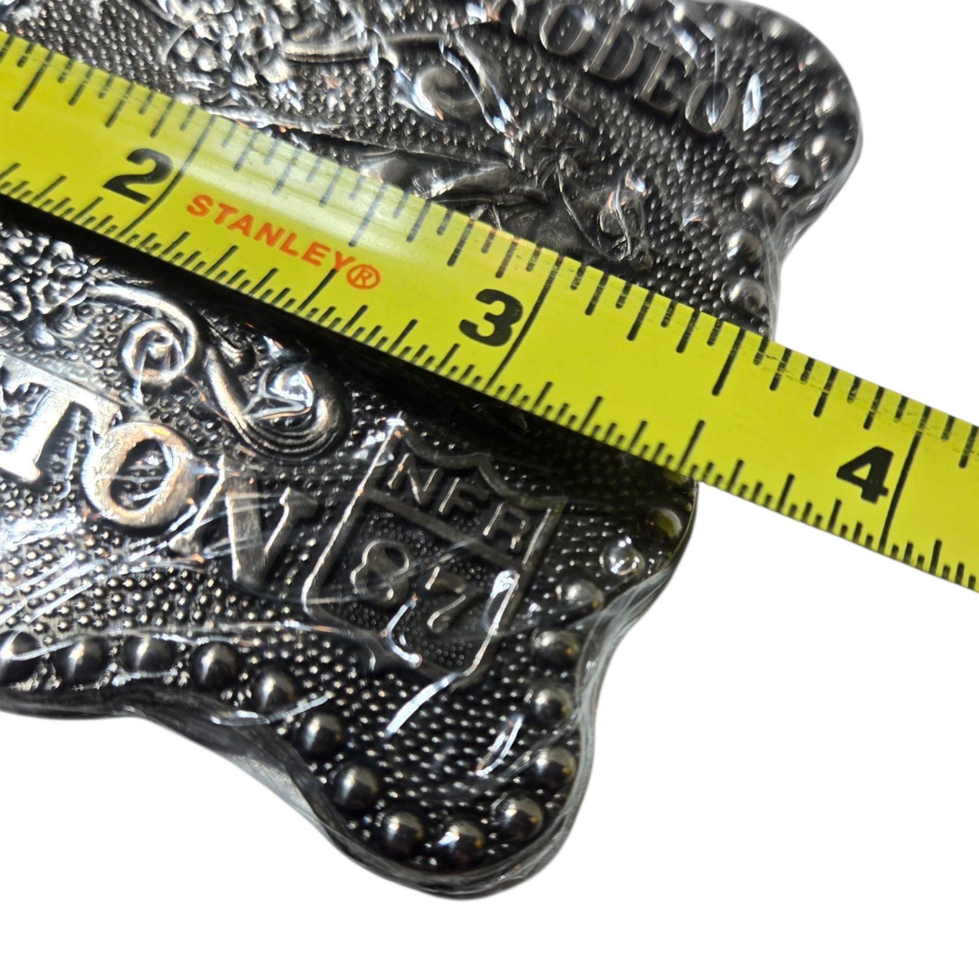 Other 1987 NFR Rodeo Belt Buckle NOS Team Roping National Finals C Size ONE SIZE - 4 Thumbnail