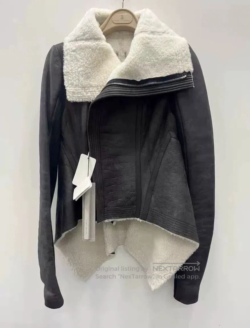 Rick Owens Rick Owens Women's Leather Jacket. Size S / US 4 / IT 40 - 3 Thumbnail
