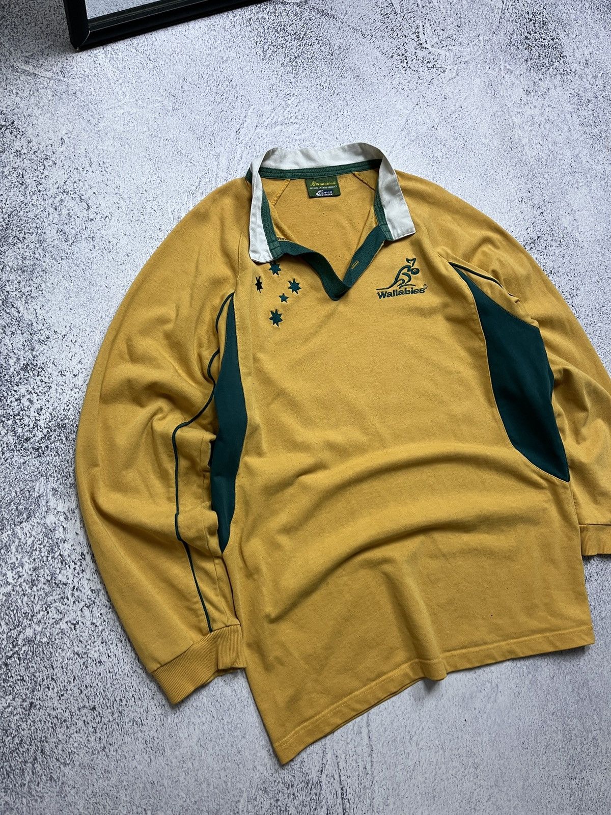 Vintage Vintage Canterbury Australian Wallabies Rugby Polo Shirt Size US XXL / EU 58 / 5 - 4 Thumbnail
