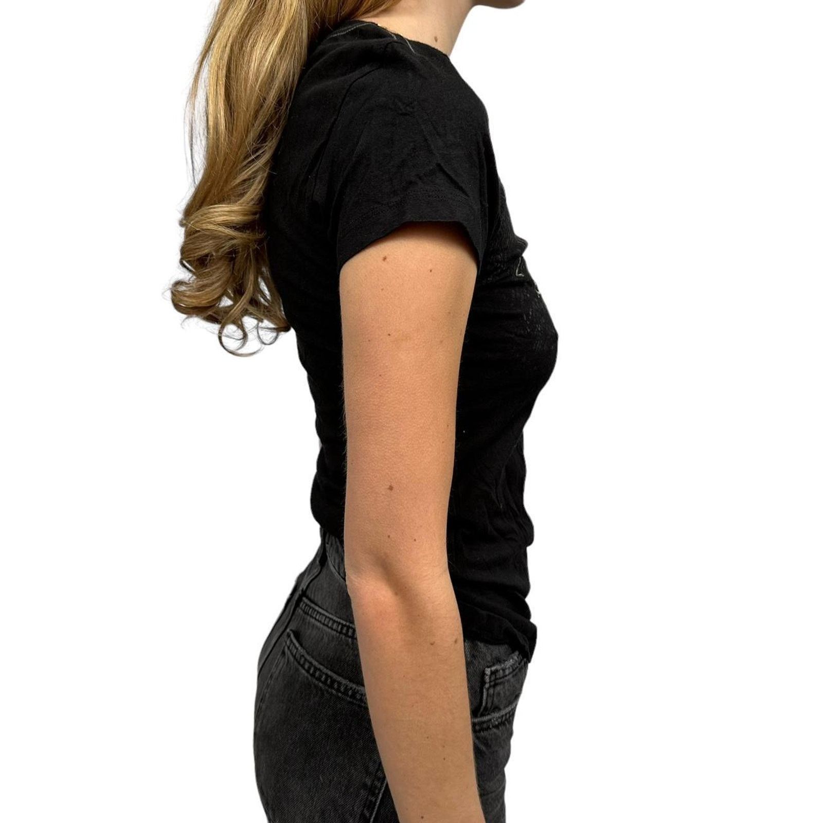 Harley Davidson Vintage Women’s Harley Davidson Shiny Tee Size M / US 6-8 / IT 42-44 - 3 Thumbnail