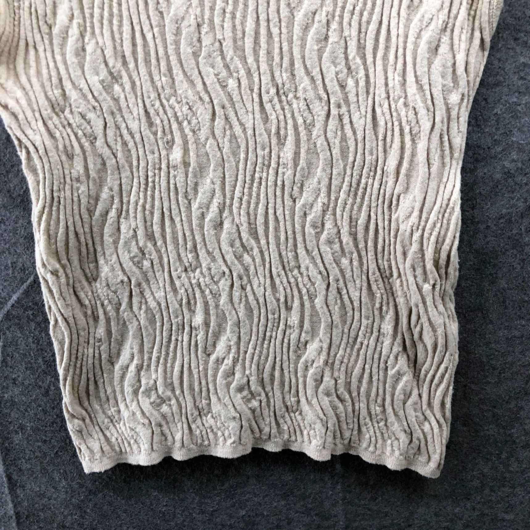 Zara Zara Tank Womens S Beige High Neck Knit Sleeveless Stretchy Jersey Top Size S / US 4 / IT 40 - 4 Thumbnail
