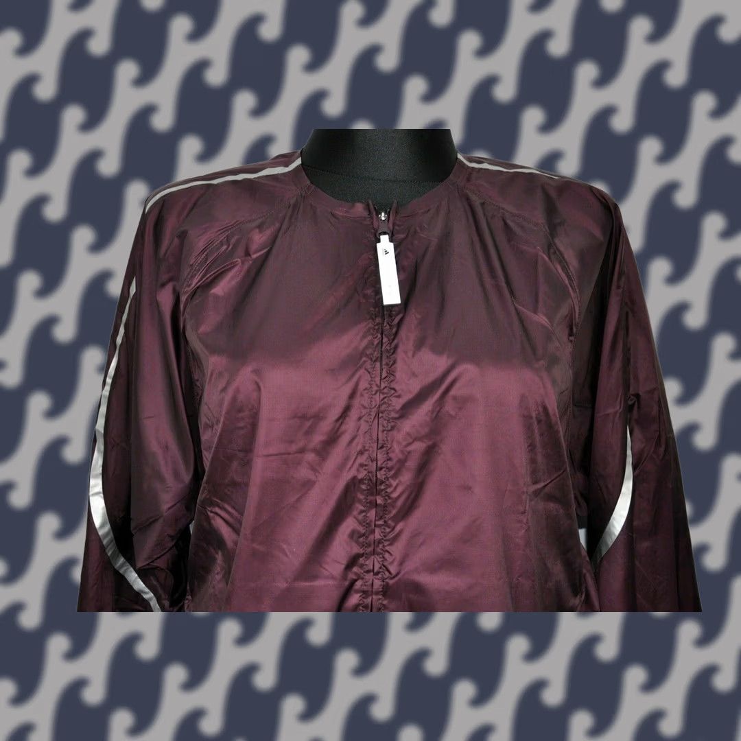 Stella McCartney adidas by Stella McCartney Run Light Jacket Women's M Windbreaker Jacket Purple Logo Activewear 100% Polyester Zip Womens Size M / US 6-8 / IT 42-44 - 1 Thumbnail