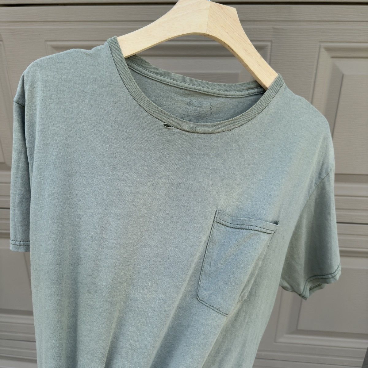 Vintage Sun Faded Thrashed Distressed Grunge Shirt ERD Chrome Green Size US L / EU 52-54 / 3 - 7 Thumbnail