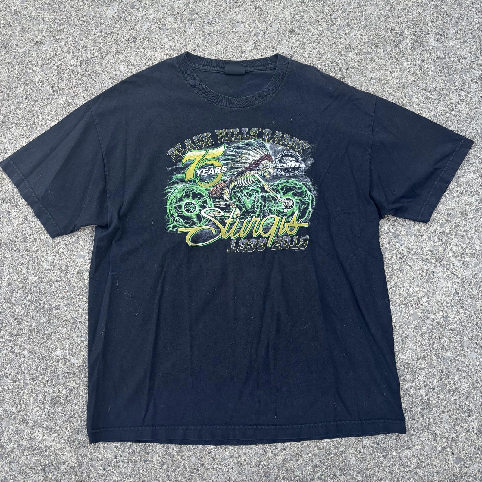 Designer Black Hills Rally Sturgis T-Shirt Size US XL / EU 56 / 4 - 1 Thumbnail