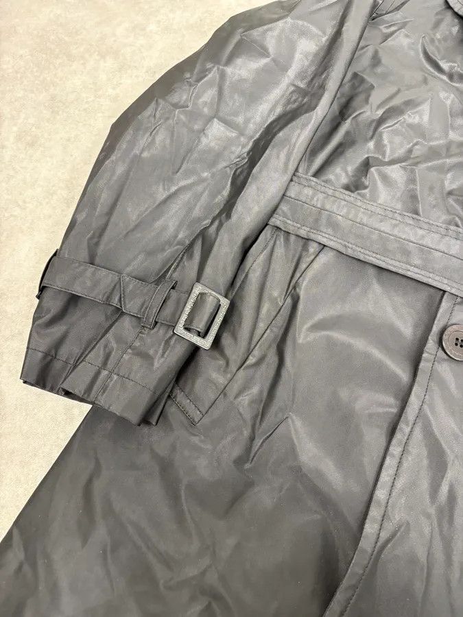 Vintage 2000s Gianni Versace Black Classy Premium Belted Trench Coat Size US M / EU 48-50 / 2 - 8 Thumbnail