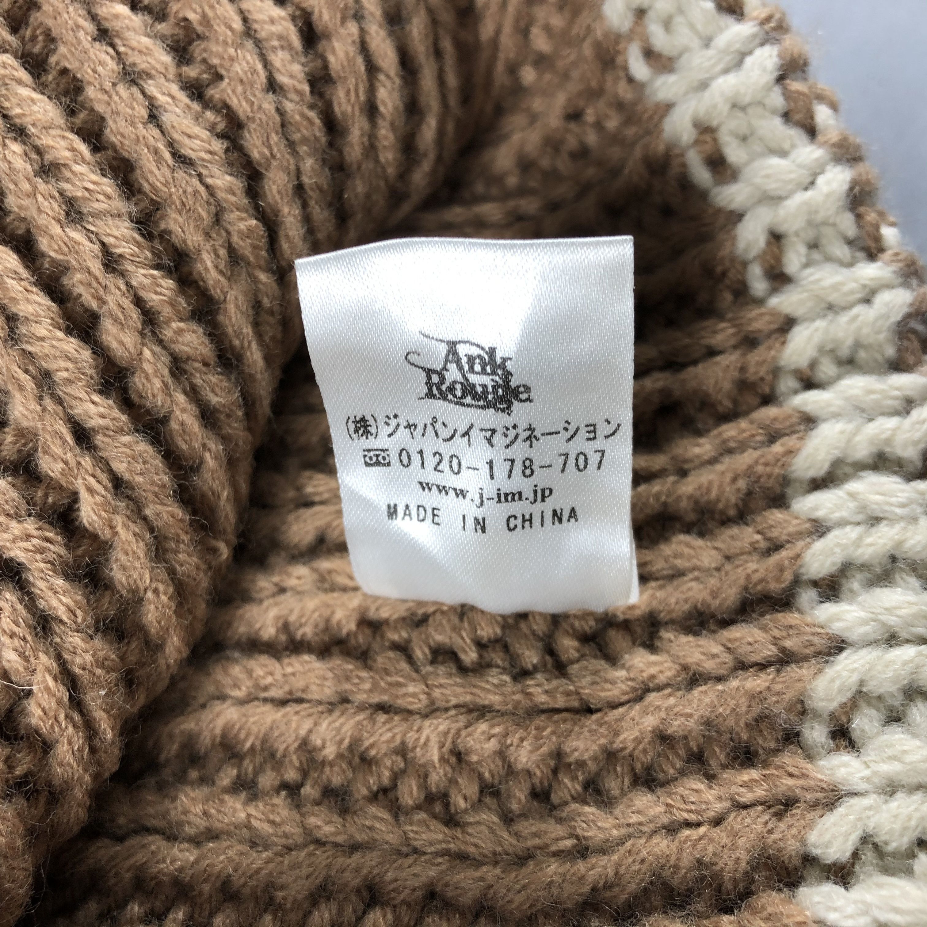 Japanese Brand × Vintage Ank Rouge Knit Beanie Snow Hat Snow Cap -D1014 Size ONE SIZE - 7 Thumbnail