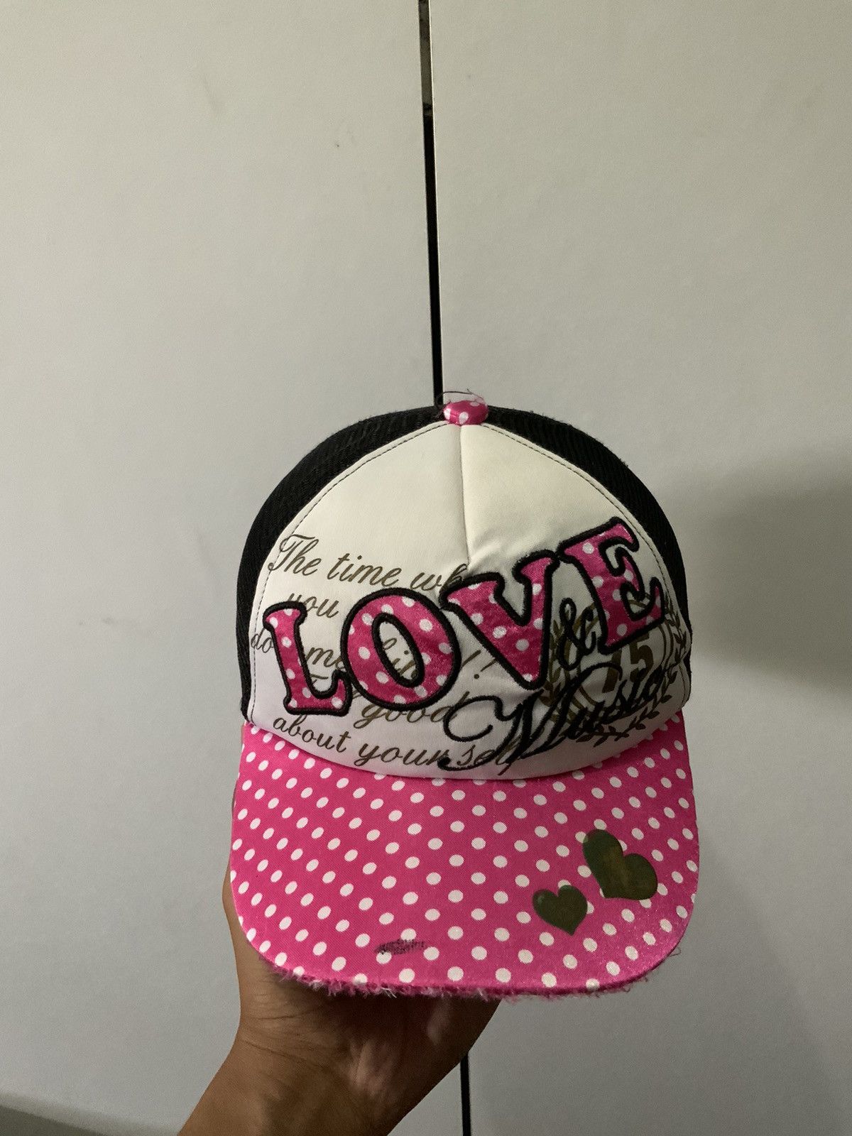 If Six Was Nine Love Music Embroidery Trucker Hat Size ONE SIZE - 5 Thumbnail