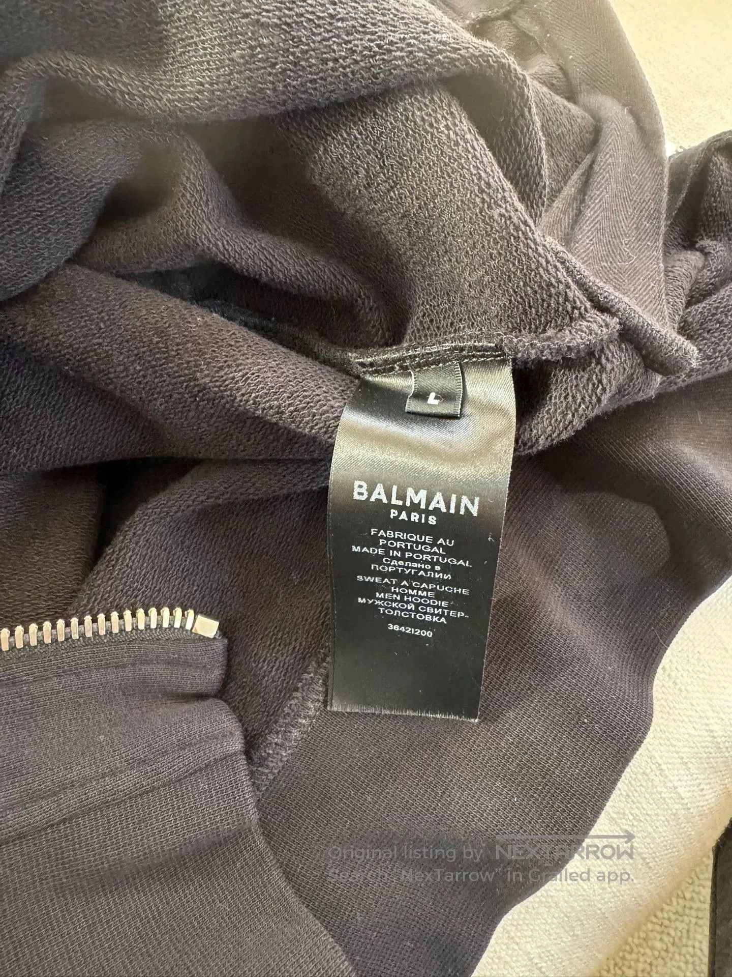 Balmain BALMAIN Black Hoodie. Size US L / EU 52-54 / 3 - 6 Thumbnail