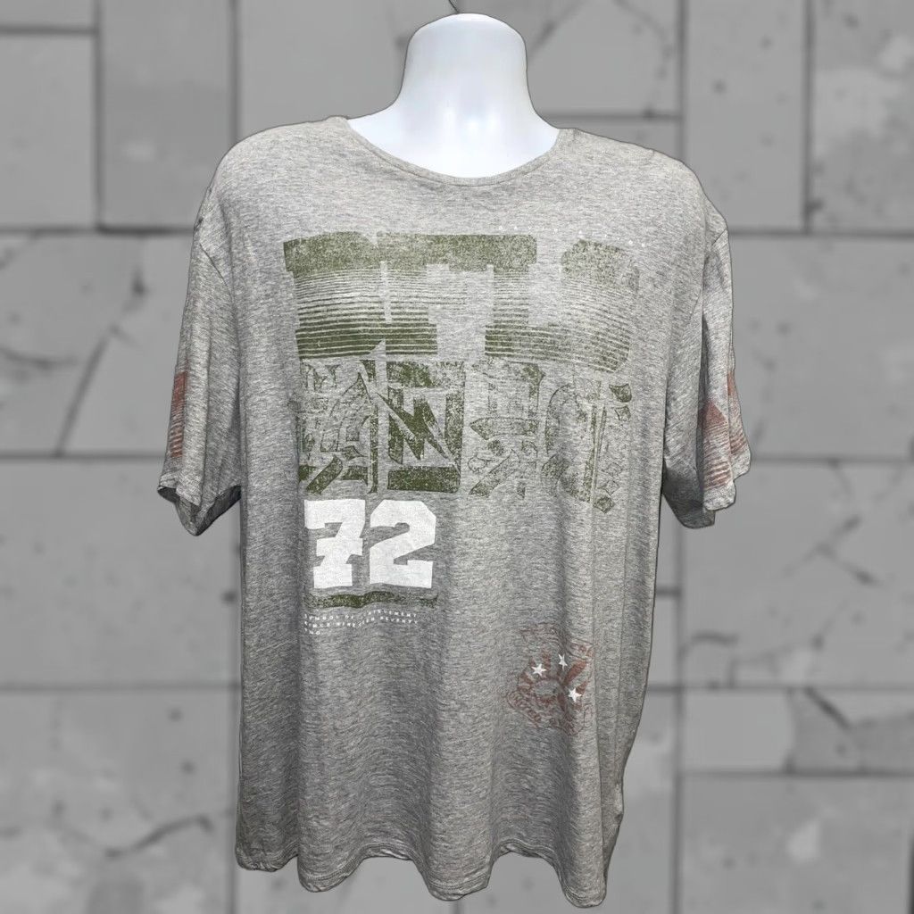 Buffalo David Bitton BUFFALO DAVID BITTON Tonzo Graphic T-Shirt Mens 2XL Gray Mens Size US XXL / EU 58 / 5 - 1 Thumbnail