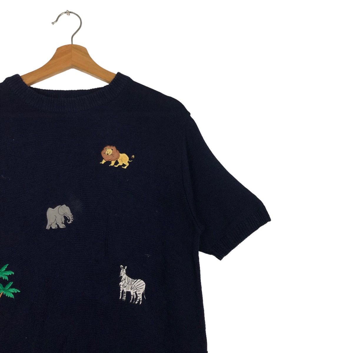 Japanese Brand 90’s Vintage Knit Sweatshirt FloridaKeys Issey Miyake Japan Size US M / EU 48-50 / 2 - 5 Thumbnail