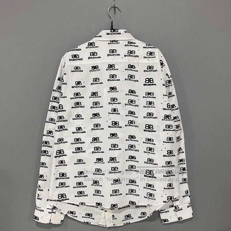 Balenciaga Balenciaga Double B printed shirt Size L / US 10 / IT 46 - 3 Thumbnail