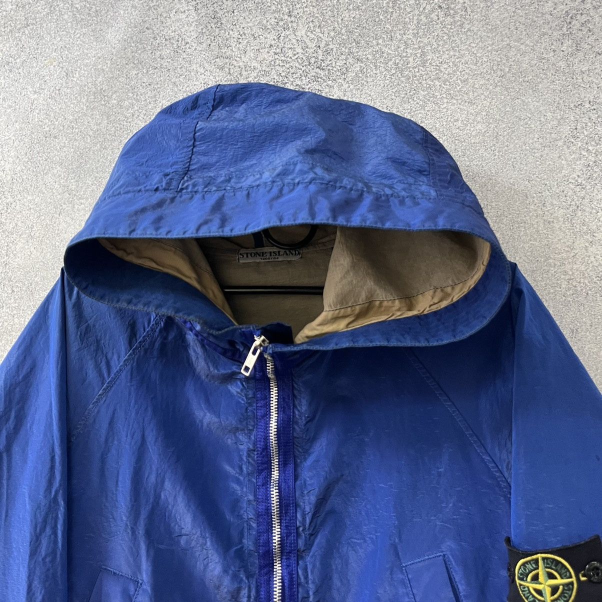 Stone Island Rare Vintage Stone Island jacket soft shell Nylon Blue Size US L / EU 52-54 / 3 - 4 Thumbnail