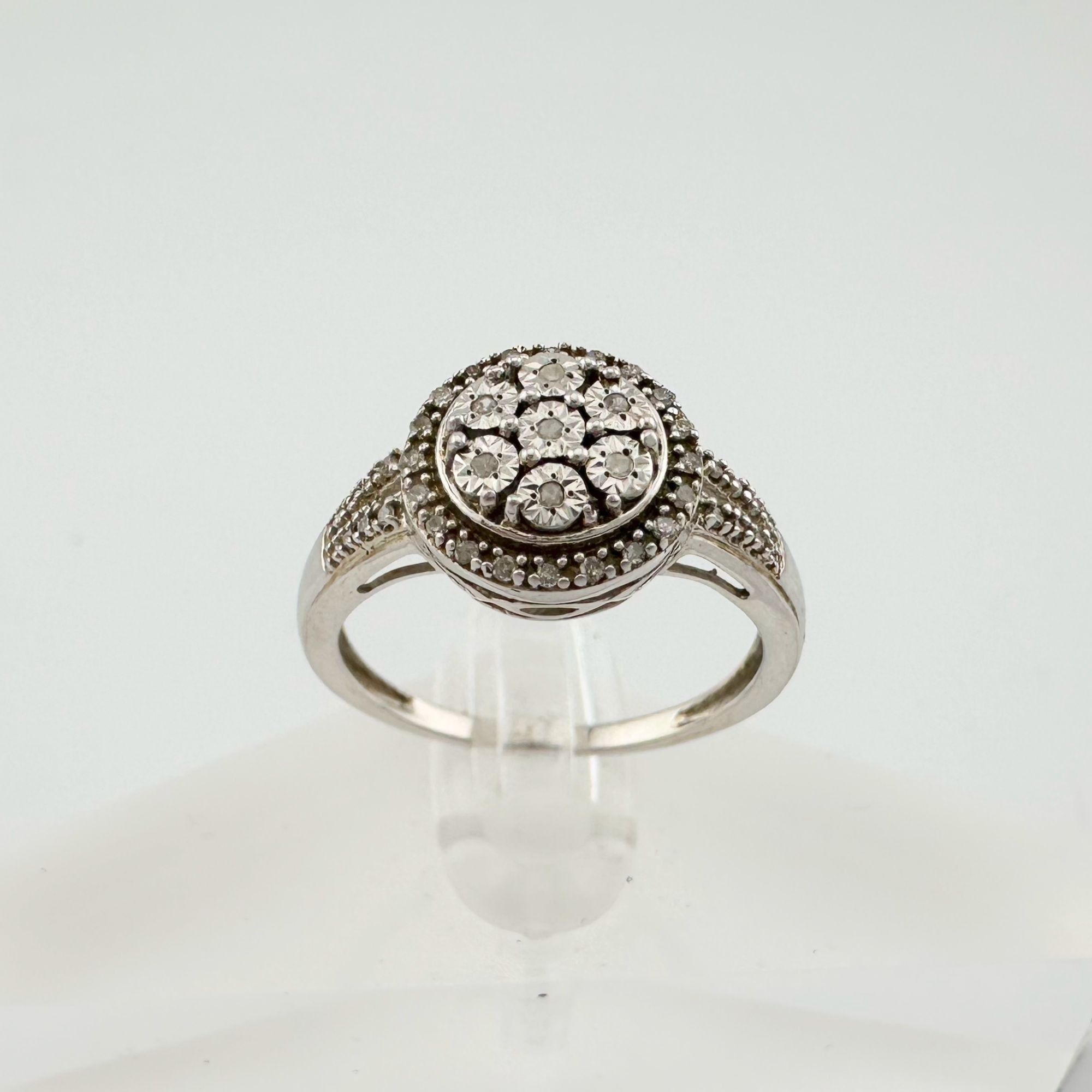 Other Pretty Round Natural Diamond Ring Size 7 Size ONE SIZE - 5 Thumbnail