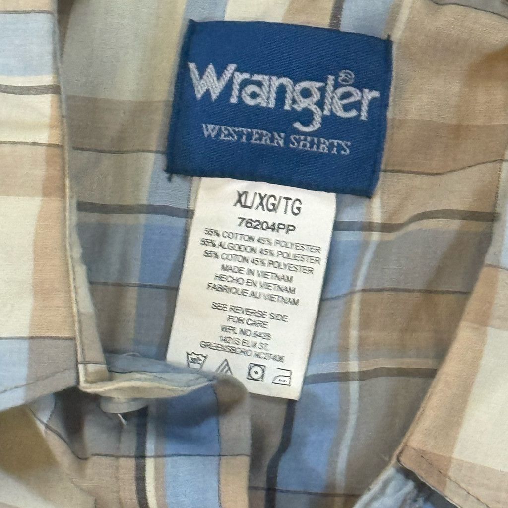 Wrangler Wrangler Men’s Plaid Western Shirt XL Short Sleeve Size US XL / EU 56 / 4 - 6 Thumbnail