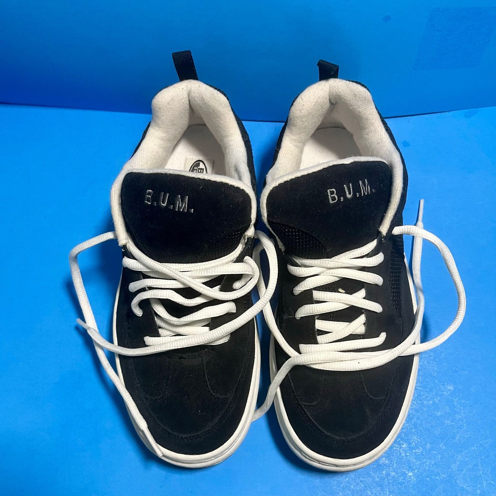 B.U.M Equipment Y2K B.U.M. Sneakers Men’s Sz 5.5 Black White Skate Shoes Size US 5.5 / EU 38 - 1 Thumbnail