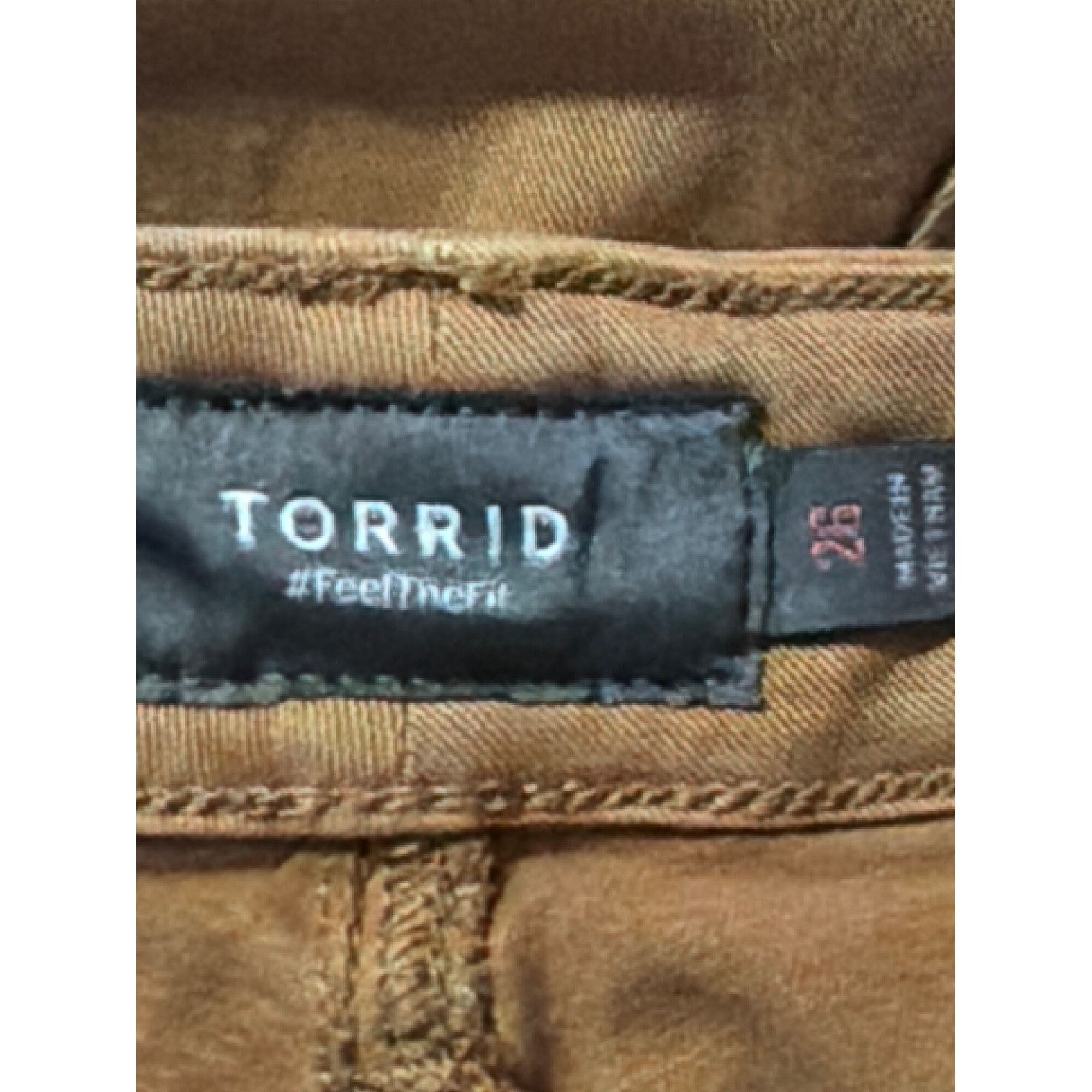 Torrid Torrid Dark Khaki Feel the Fit Pants Straight Leg Ankle Comf Size 42" / US 20 - 4 Thumbnail