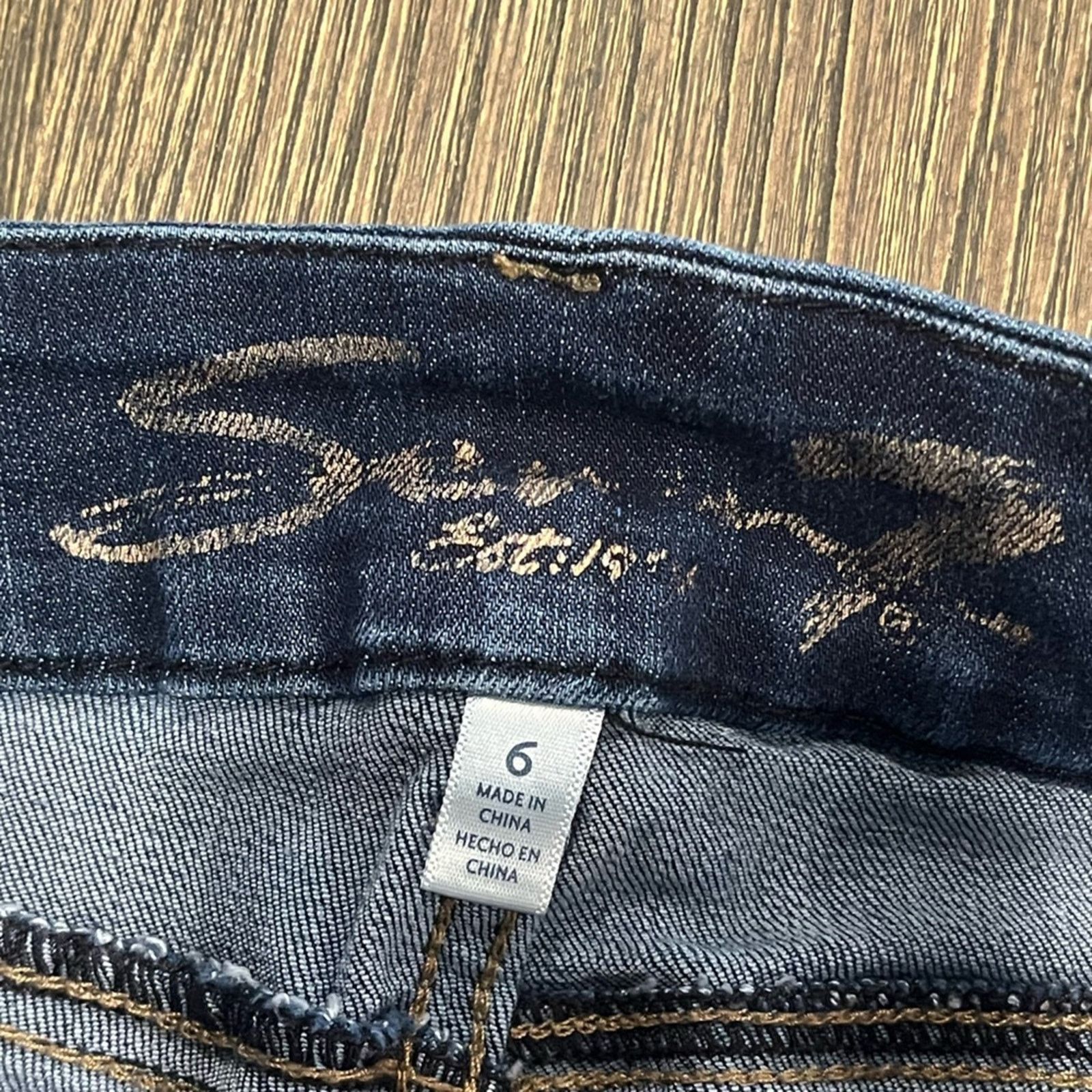 Seven 7 Seven7 High-Rise Tummyless Skinny Jeans Denim Blue Size 6 Size 28" / US 6 / IT 42 - 7 Thumbnail