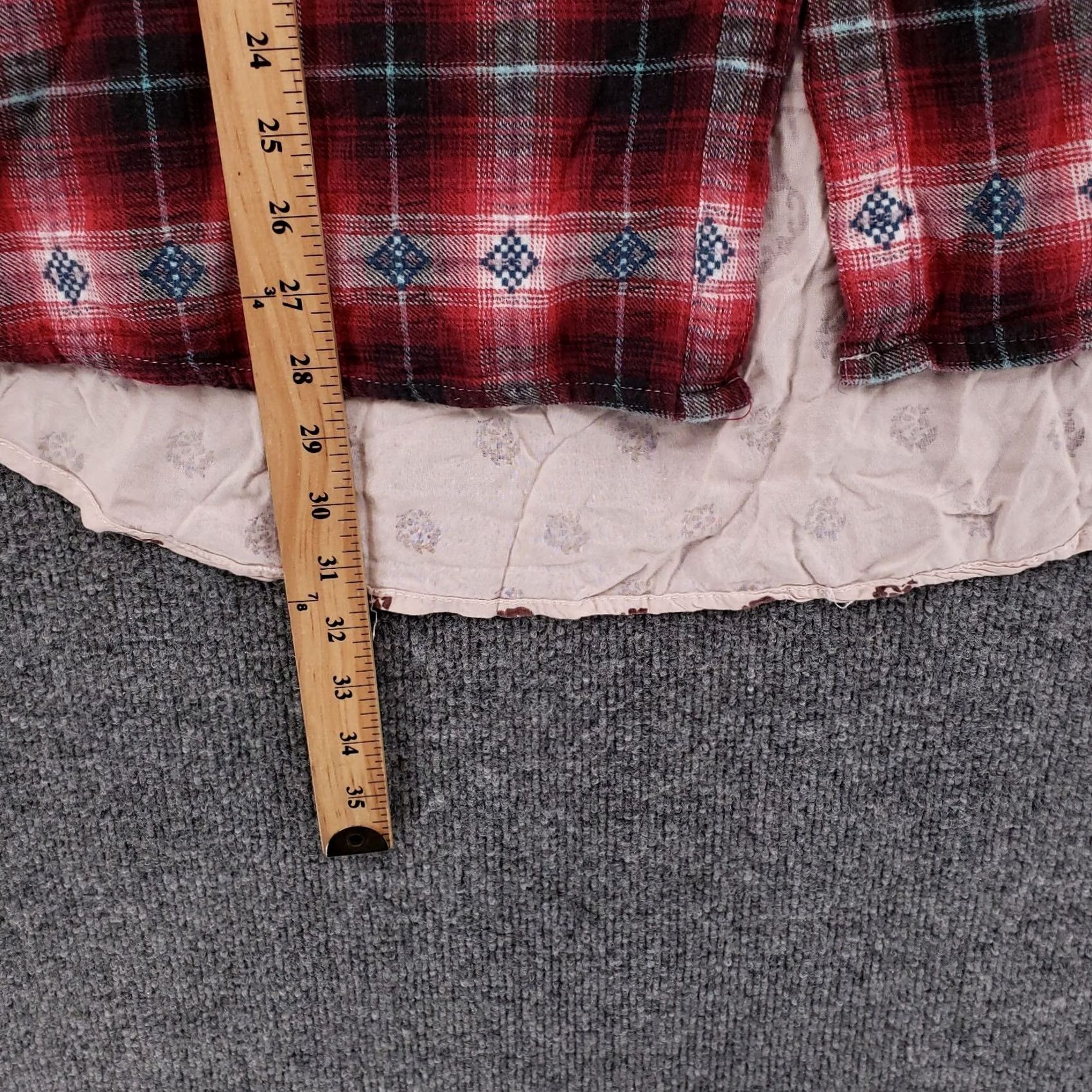 Vintage Hint of Mint Womens 3X Plus Red Black Plaid Button Up Collared Shirt Size XXL / US 16-18 / IT 52-54 - 4 Thumbnail