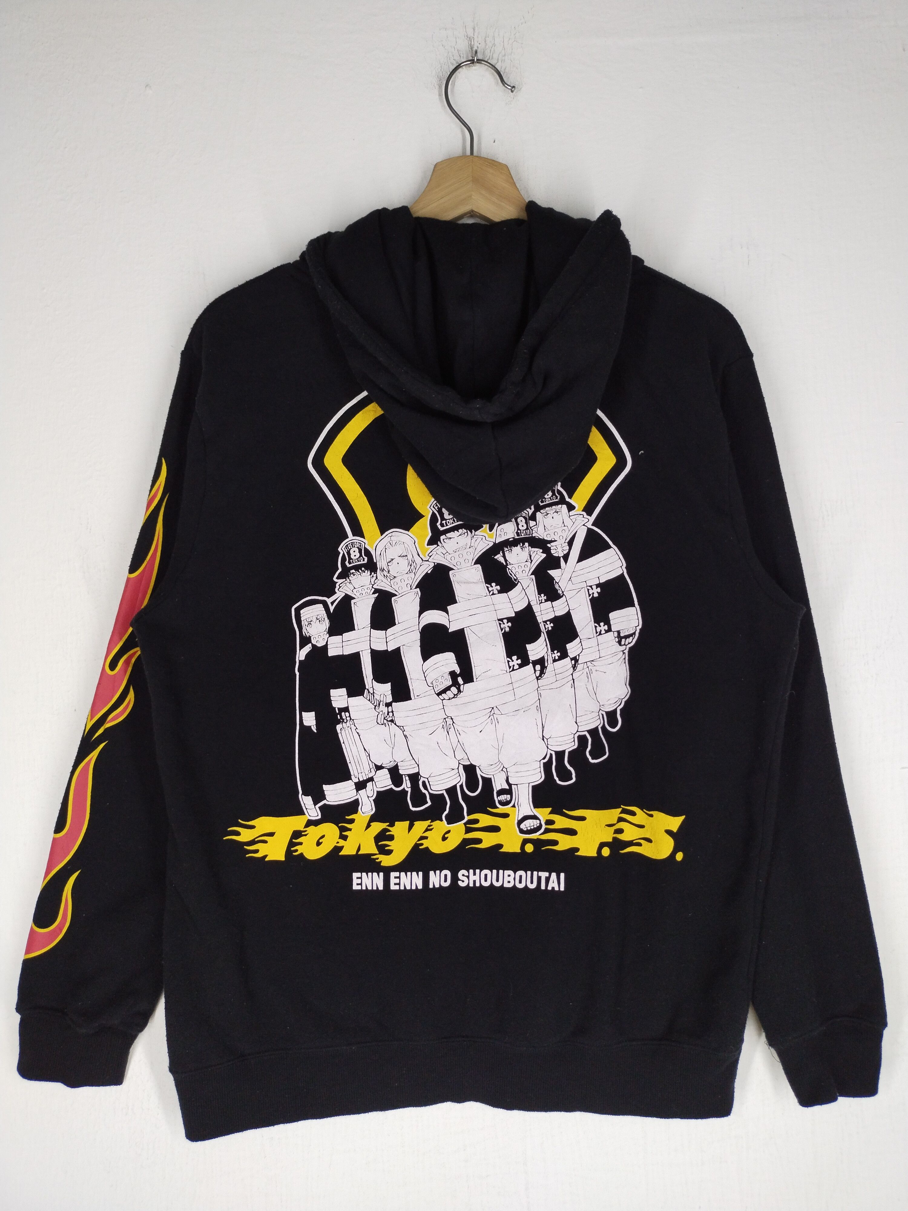 Japanese Brand Vintage Offering Flame Fire Brigade Parker Hoodie Size US M / EU 48-50 / 2 - 1 Thumbnail