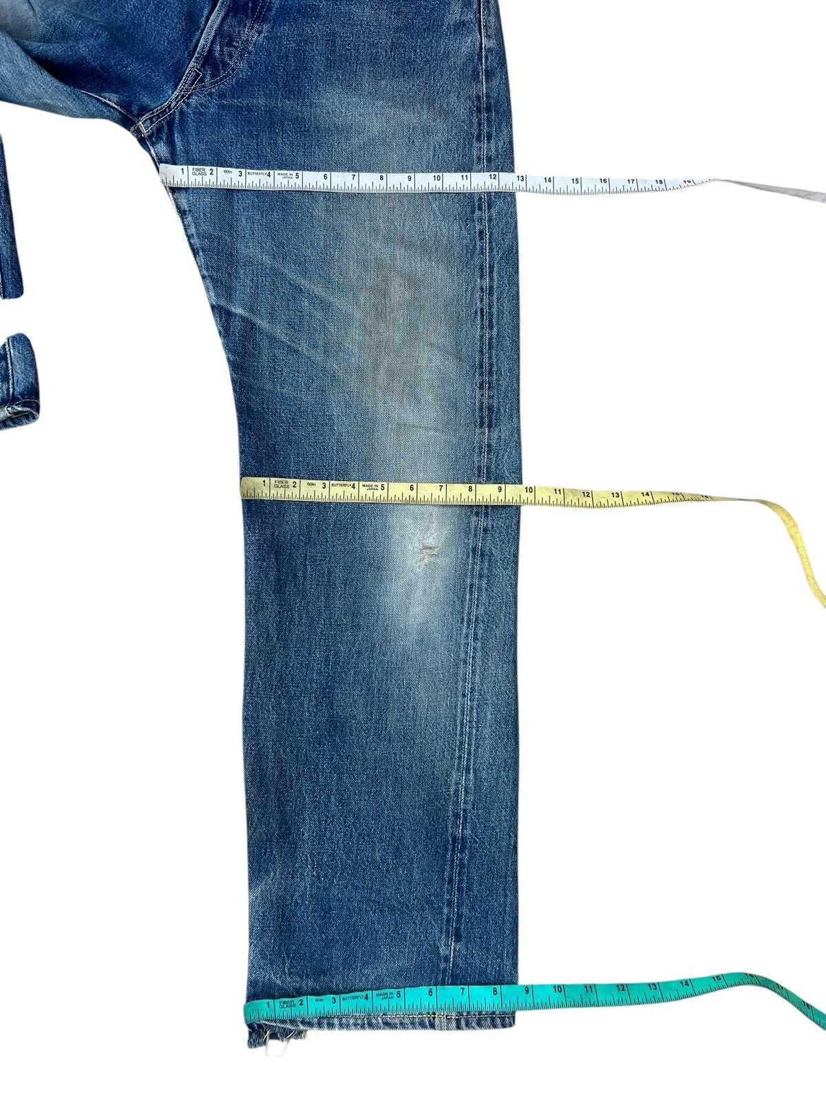 Full Count & Co. Vintage OVER RAIL & Co Japan Dirty Mud Denim Selvedge Jeans Size US 31 - 3 Thumbnail