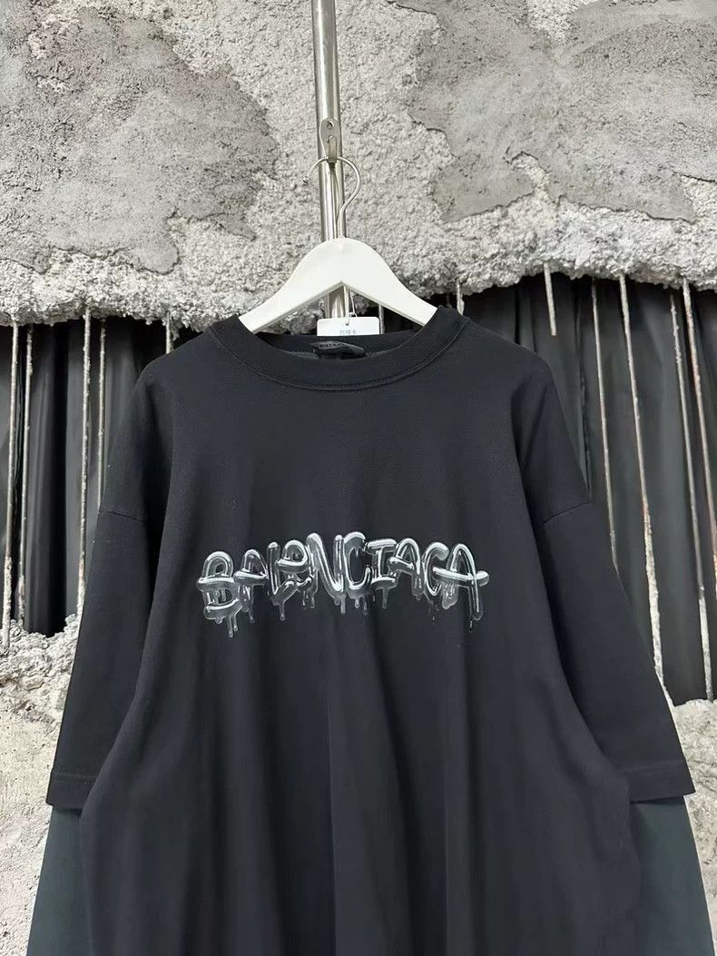 Balenciaga Balenciaga Candy Logo Long Sleeve Shirt-2506 Size US S / EU 44-46 / 1 - 3 Thumbnail