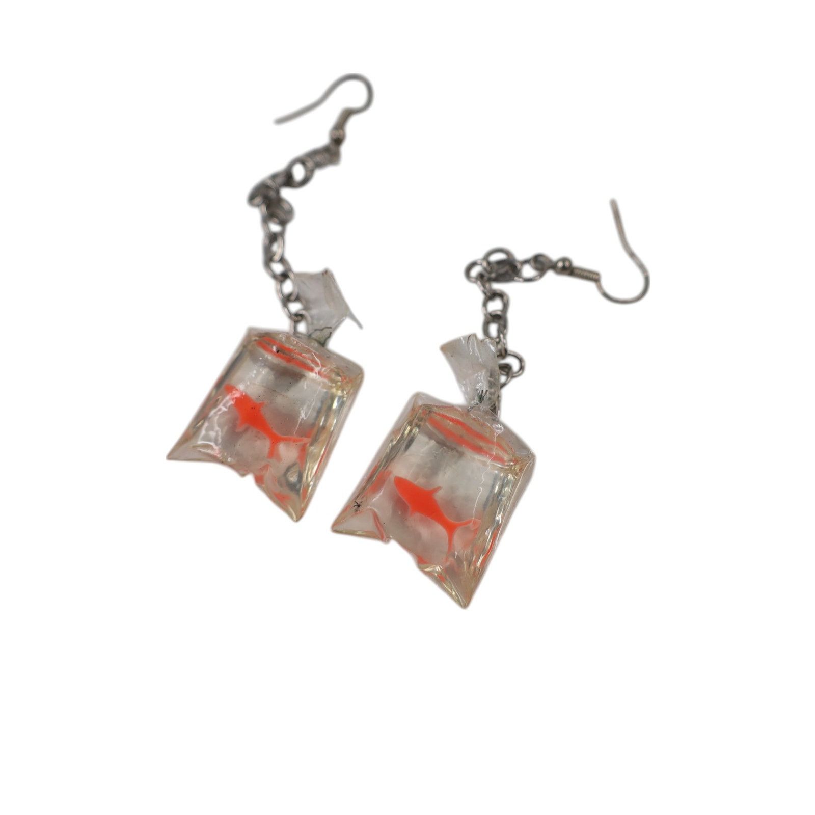 Vintage Vintage Gold Fish Earrings Size ONE SIZE - 1 Thumbnail