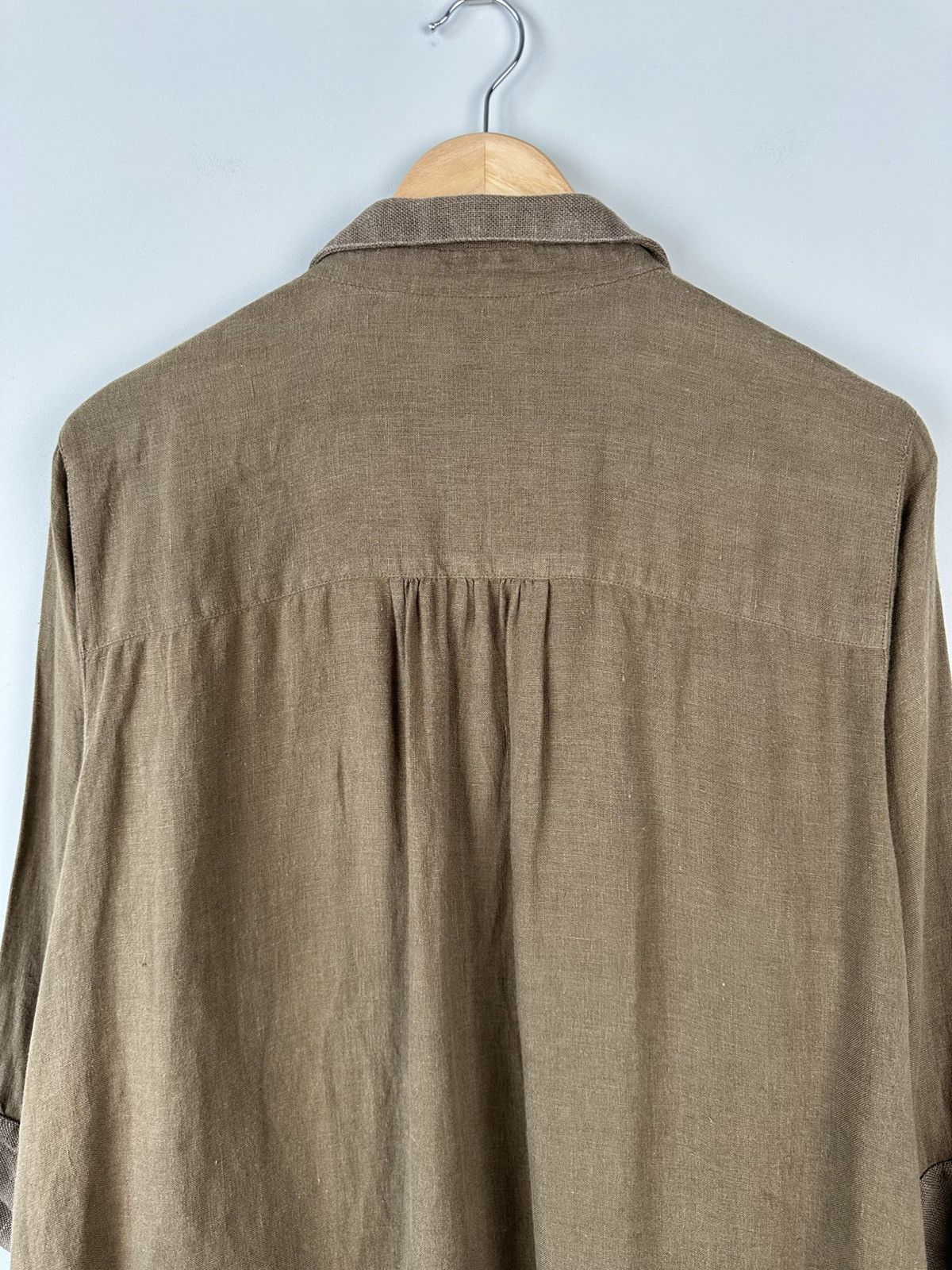 Gudrun Sjoden GUDRUN SJODEN Oversized Dress Shirt Linen Designer Size L / US 10 / IT 46 - 5 Thumbnail