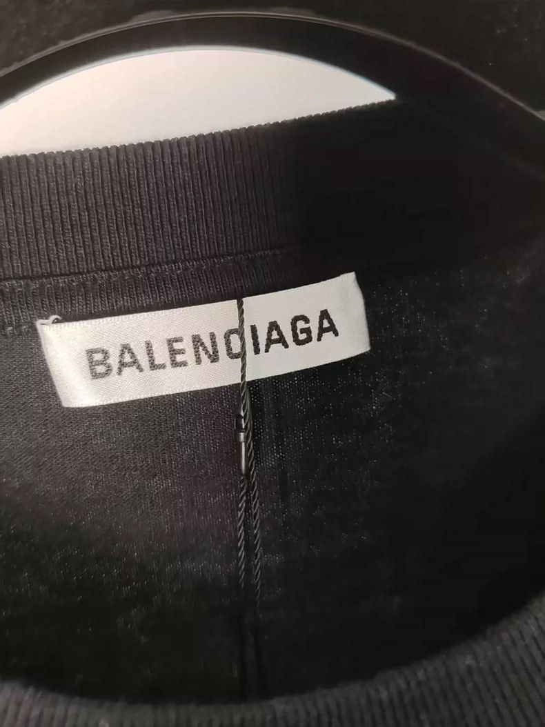 Balenciaga Balenciaga Logo Embroidered Short Sleeve T-Shirt Size US XS / EU 42 / 0 - 3 Thumbnail