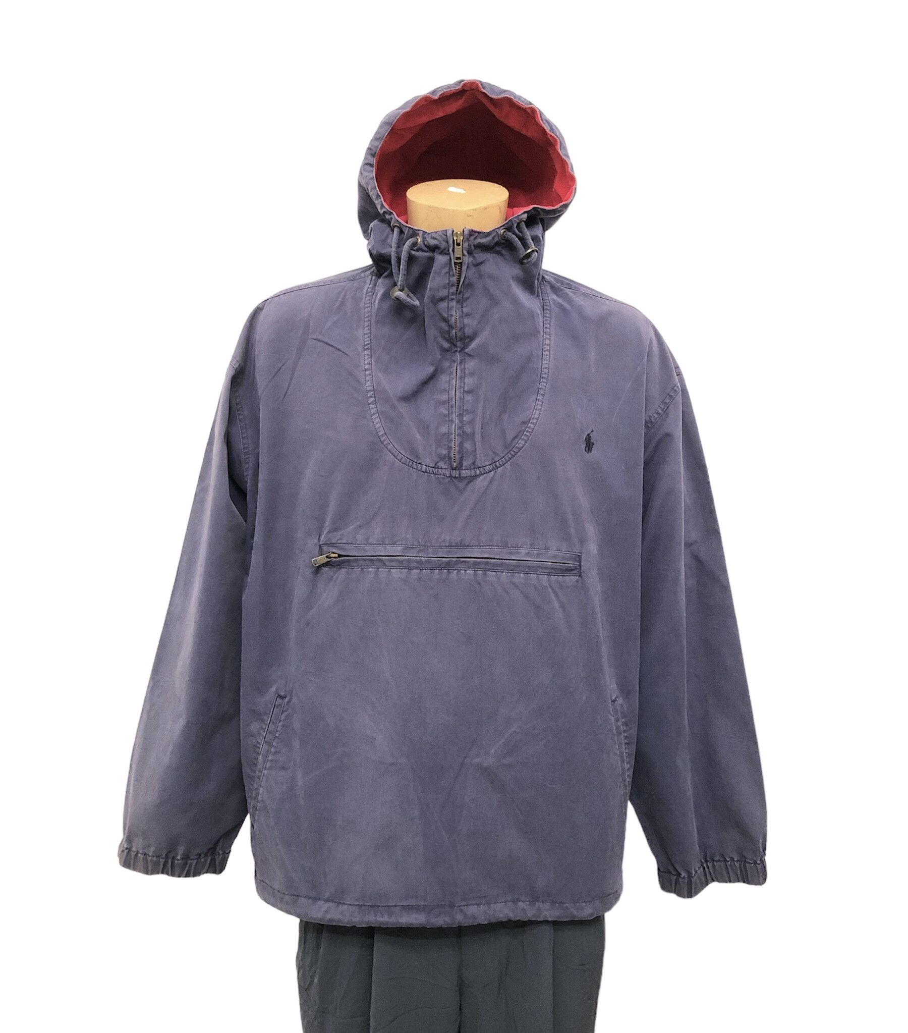 Designer × Polo Ralph Lauren × Vintage Vintage Polo Ralph Lauren Half Zip Pullover Hoodie Size US M / EU 48-50 / 2 - 1 Thumbnail