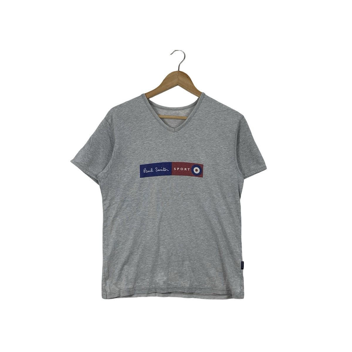 Paul Smith Vintage PAUL SMITH Sport Minimalist Design V Neck Tee Shirt Size US S / EU 44-46 / 1 - 1 Thumbnail