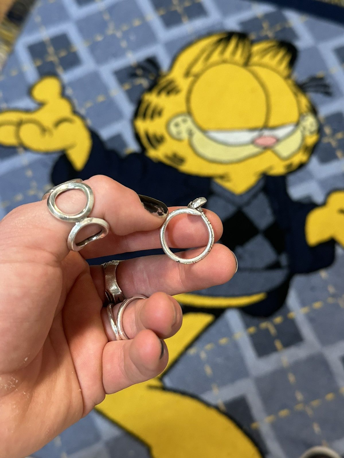 Sterling Silver Jotte.925 Nail Ring Size ONE SIZE - 2 Thumbnail