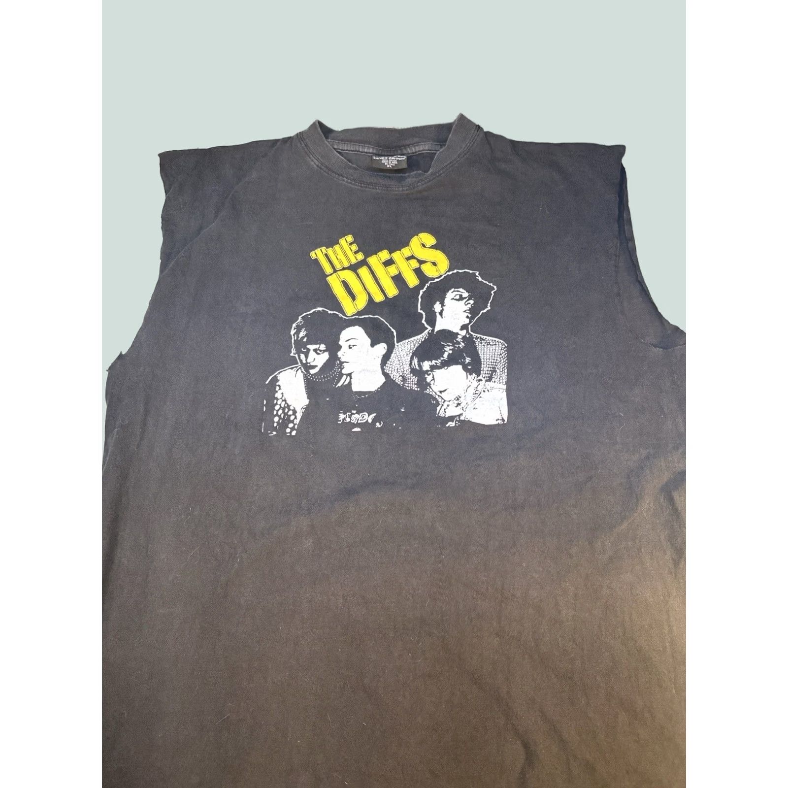 Vintage VINTAGE The Diffs Punk Band Sleeveless T Shirt XL Echo Silver Edition Hardcore Mens Black XL Band Graphic Sleeveless T-Shirt 2000s Size US XL / EU 56 / 4 - 1 Thumbnail