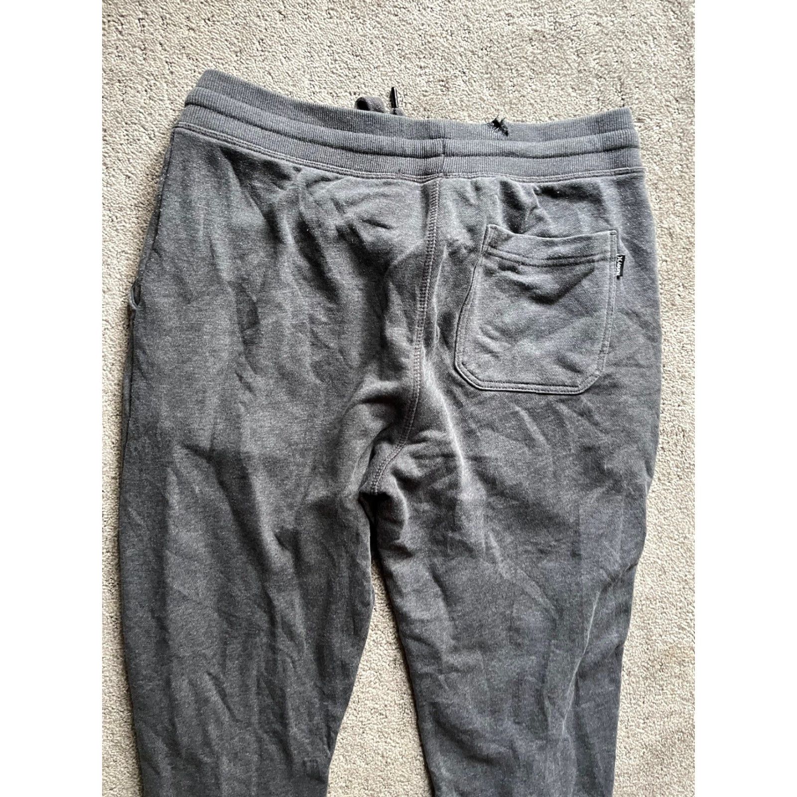 Hurley Hurley Jogger Sweatpants Mens Small Drawstring Logo Pocket Dark Gray Size US 29 - 4 Thumbnail