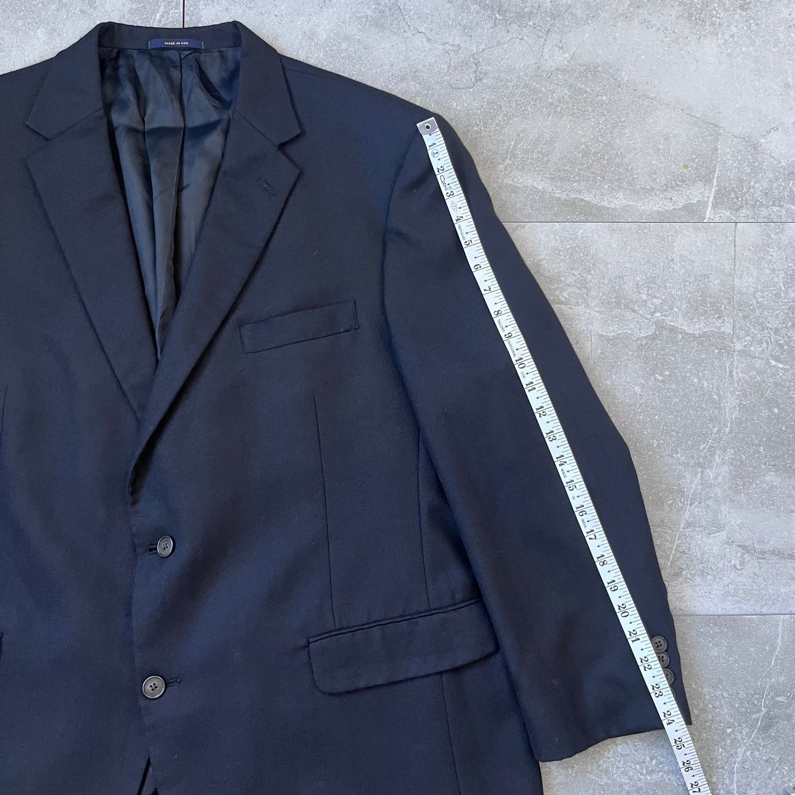 Hart Schaffner Marx Hart Schaffner Marx 100% Cashmere Blazer – Golden Trumpeter Size 42R - 12 Thumbnail