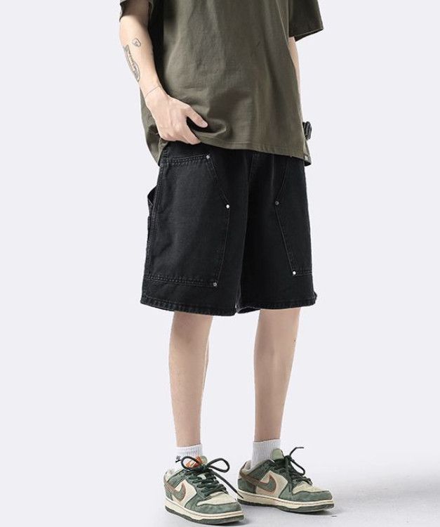Japanese Brand Men's American Retro Loose Straight Leg Casual Denim Shorts Size US 32 / EU 48 - 3 Thumbnail