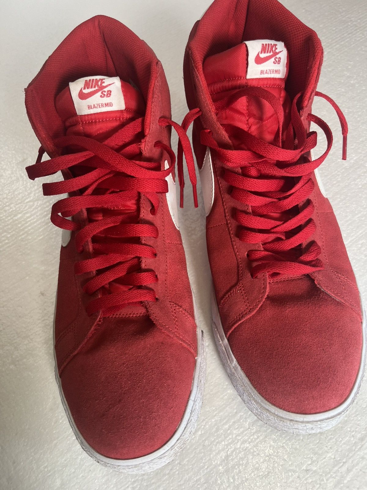 Nike SB Nike SB Blazer Mid Sz 14 Red Gently Used Size US 14 / EU 47 - 10 Thumbnail