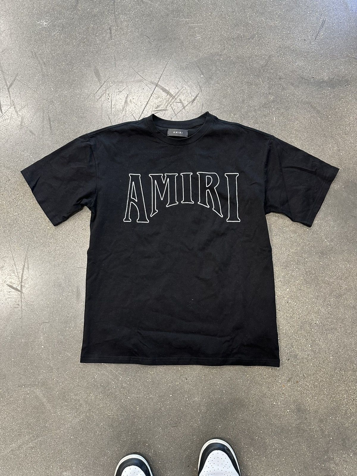 Amiri Amiri Arch Logo Stencil T-Shirt Black | Grailed Amiri Amiri Arch Logo Stencil T-Shirt Black | Grailed