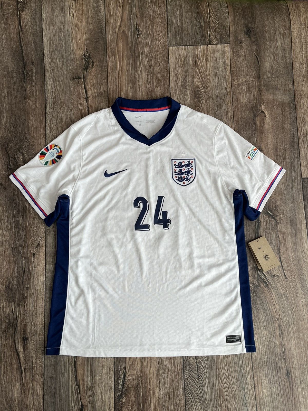 Nike Nike England Home Euro 2024 Fan Version #24 Moore Jersey Size US XL / EU 56 / 4 - 1 Thumbnail