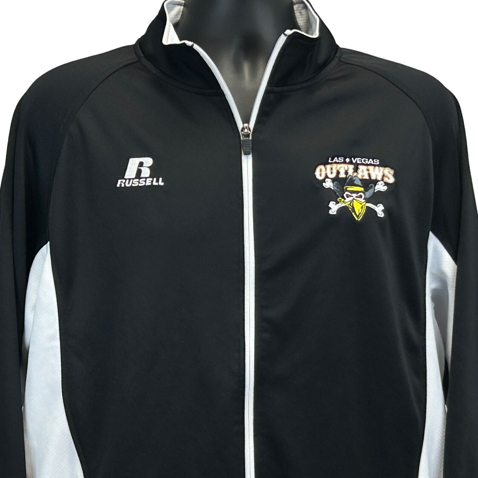 Russell Athletic Las Vegas Outlaws Track Jacket AFL Arena Football Black L Size US L / EU 52-54 / 3 - 1 Thumbnail