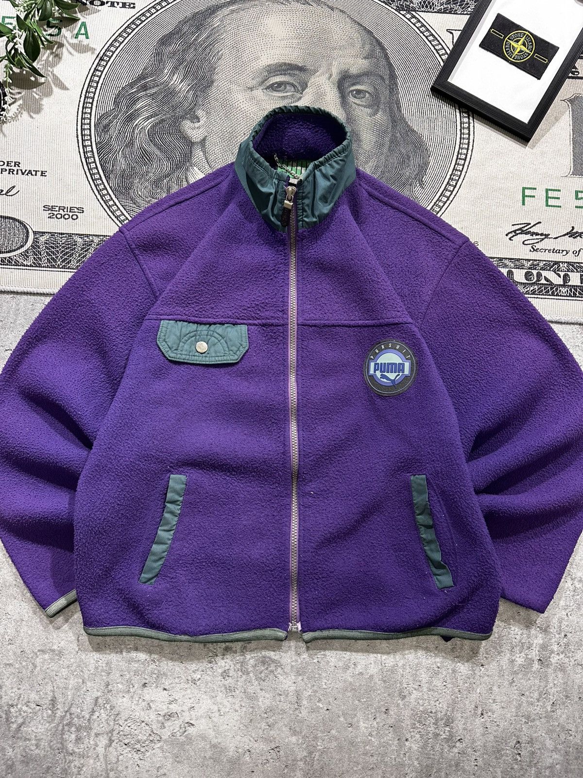 Puma Puma vintage 90’s made in Korea warm zip fleece jacket Size M / US 6-8 / IT 42-44 - 3 Thumbnail