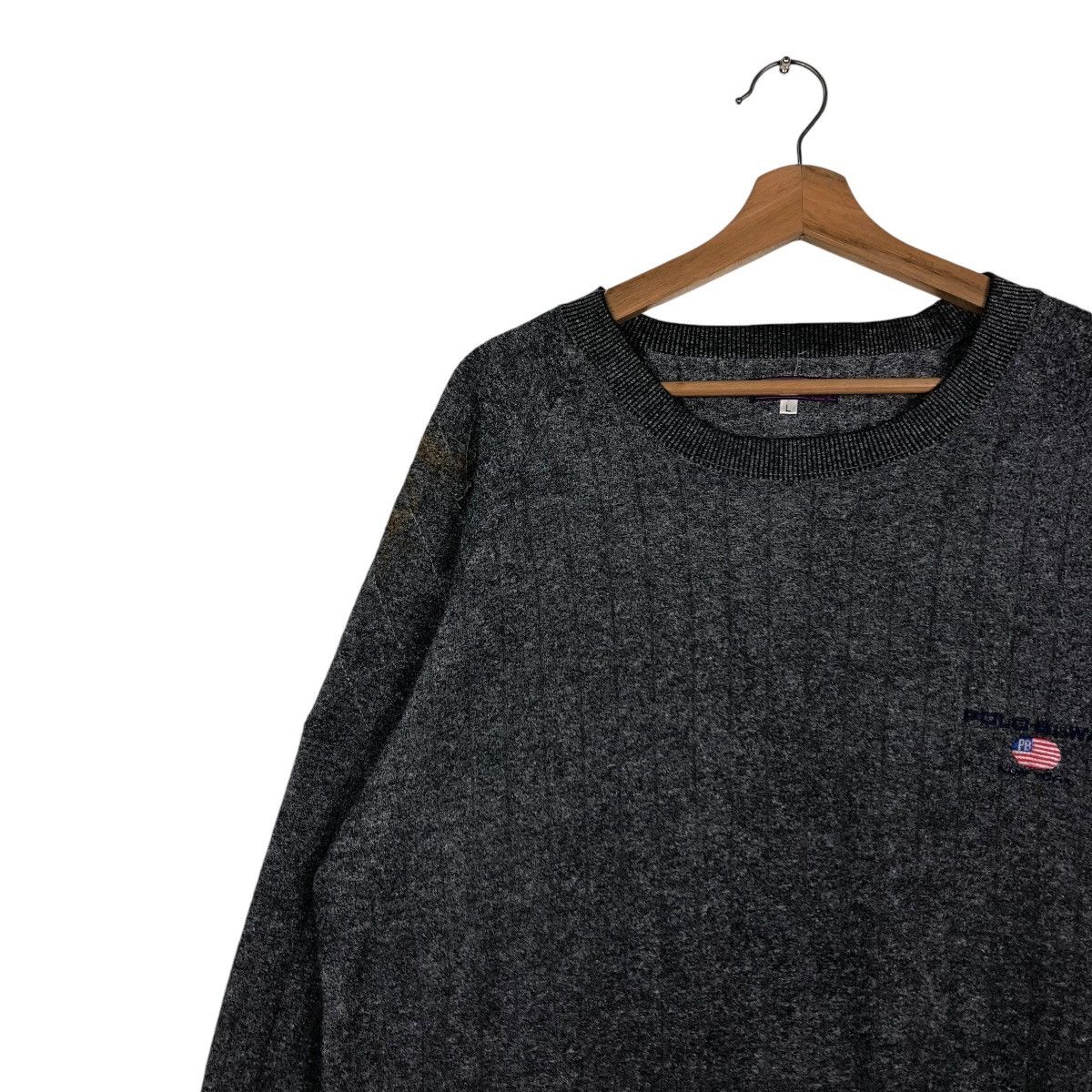 Japanese Brand 🔥VINTAGE SWEATSHIRT POLO BI-WAY SPORT BIG LOGO Size US L / EU 52-54 / 3 - 9 Thumbnail