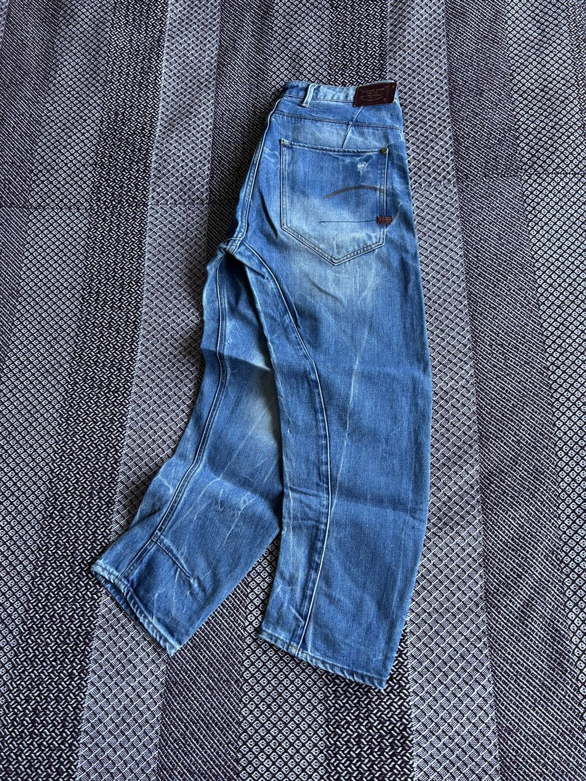 G-Star × Jean G-star Raw Type 3D Loose Tapered Denim Jeans Washed Sz 28x34 Size US 28 / EU 44 - 11 Thumbnail