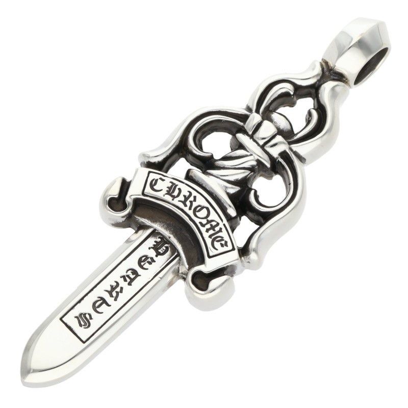 Chrome Hearts Chrome Hearts #10 Large Dagger Zipper Pendant Silver