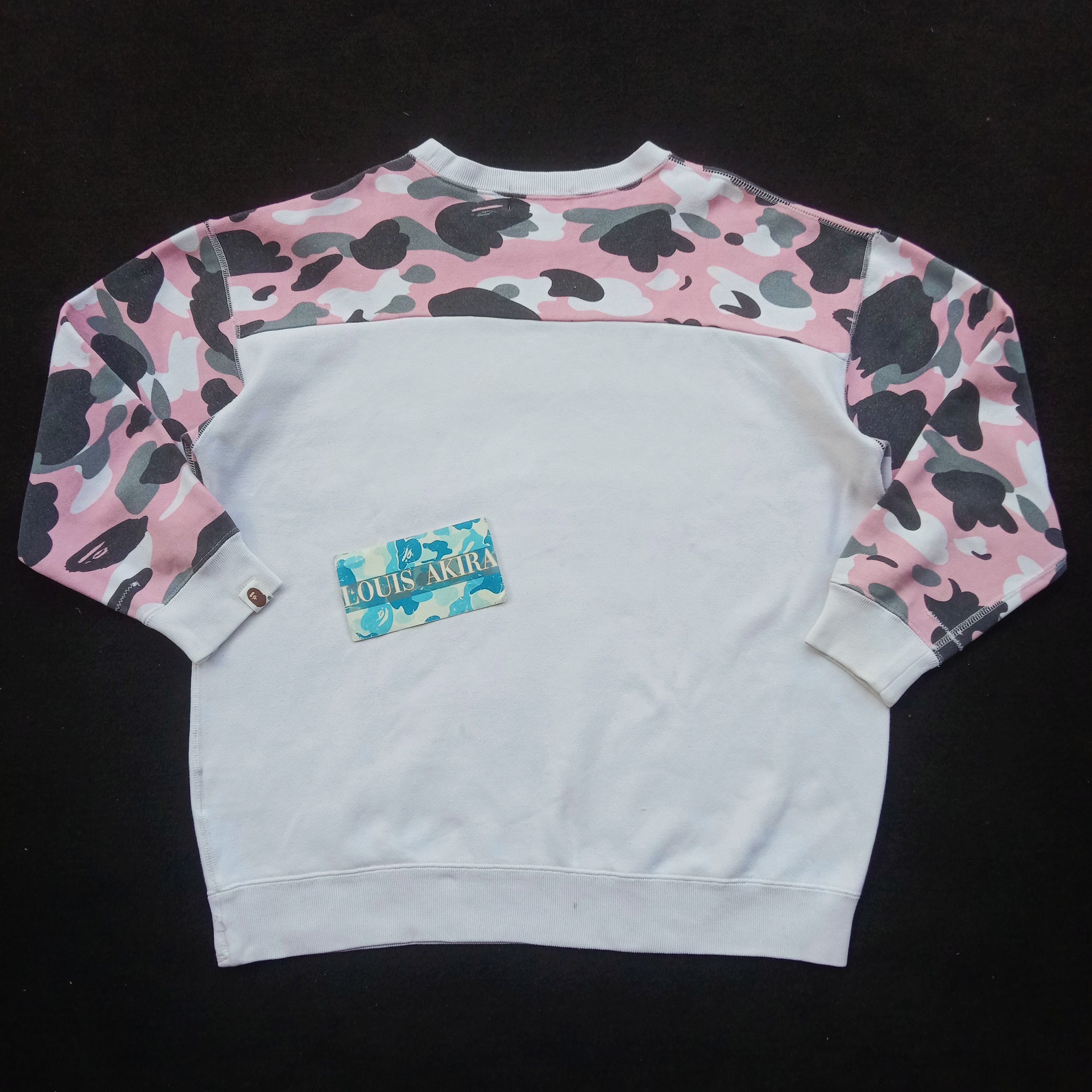 Bape Warm Up Camo Oversized Crewneck (2017) Size ONE SIZE - 3 Thumbnail