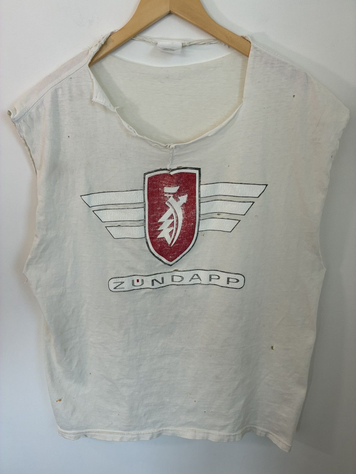 Vintage Thrashed ZUNDAPP German Motorcycle Distressed Cut Off Size US XL / EU 56 / 4 - 1 Thumbnail